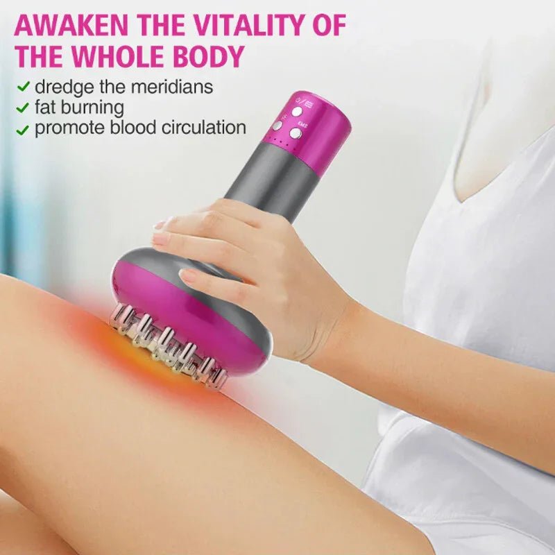 “Multi - Therapy Pain & Fat - Burn Massager (Heat + EMS + Vibration + Red Light)” - Elivio